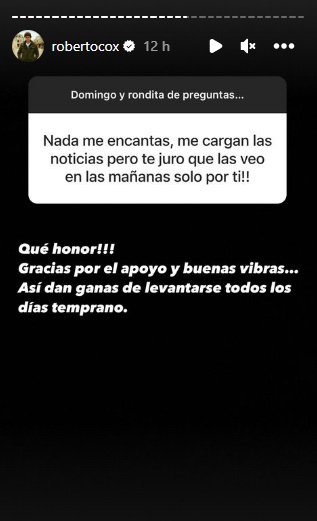 Roberto Cox | Instagram