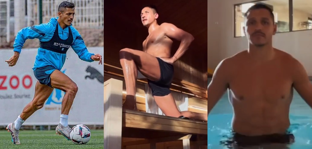 Alexis Sánchez mostró en detalle su exigente entrenamiento en el Marsella: 