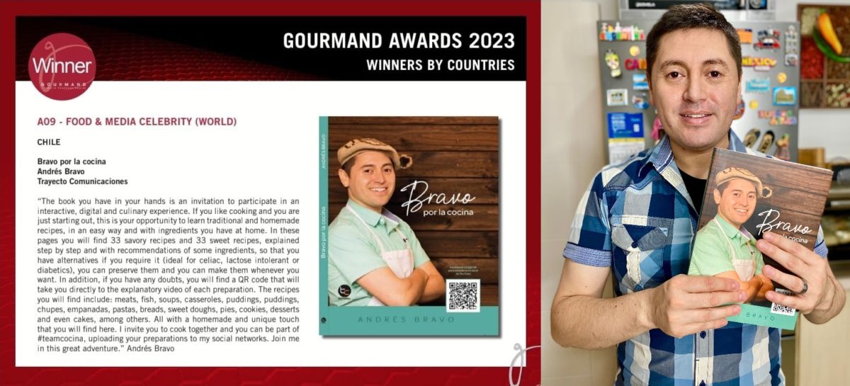 Andrés Bravo MasterChef premio internacional libro cocina