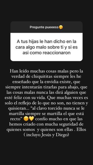 Coté López reveló crucial consejo que les dio a sus hijas por si les decían cosas malas sobre ella