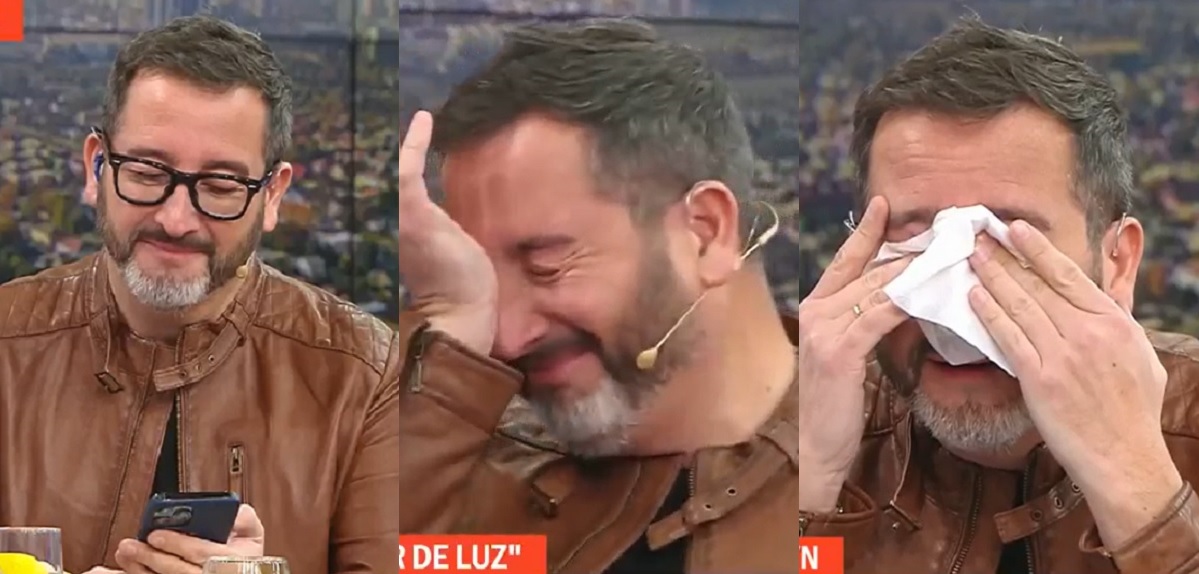 Eduardo Fuentes se emocionó al recibir audio en vivo de su hija Alma: 