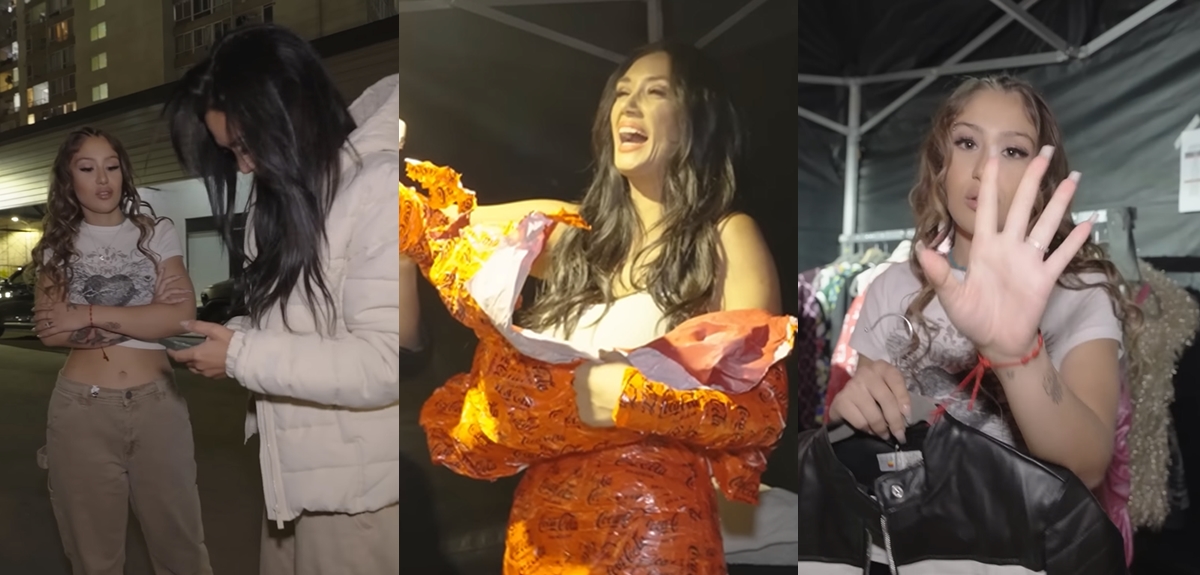 Ella enhuinchada y su hija a lo Rosalía: Pamela Díaz mostró backstage de comercial con Trini Neira