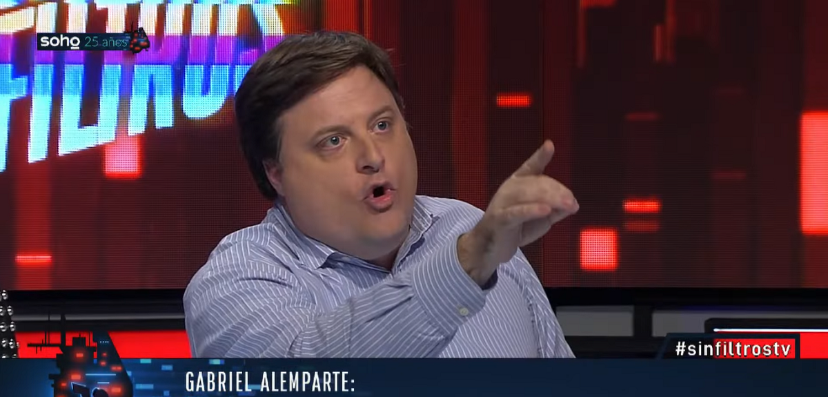 Gabriel Alemparte vivió minuto de furia en Sin Filtros tras acusación: 