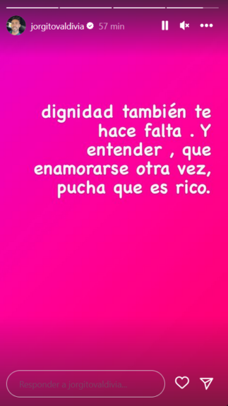 Jorge Valdivia lanza ácido mensaje tras dichos de Daniela Aránguiz.