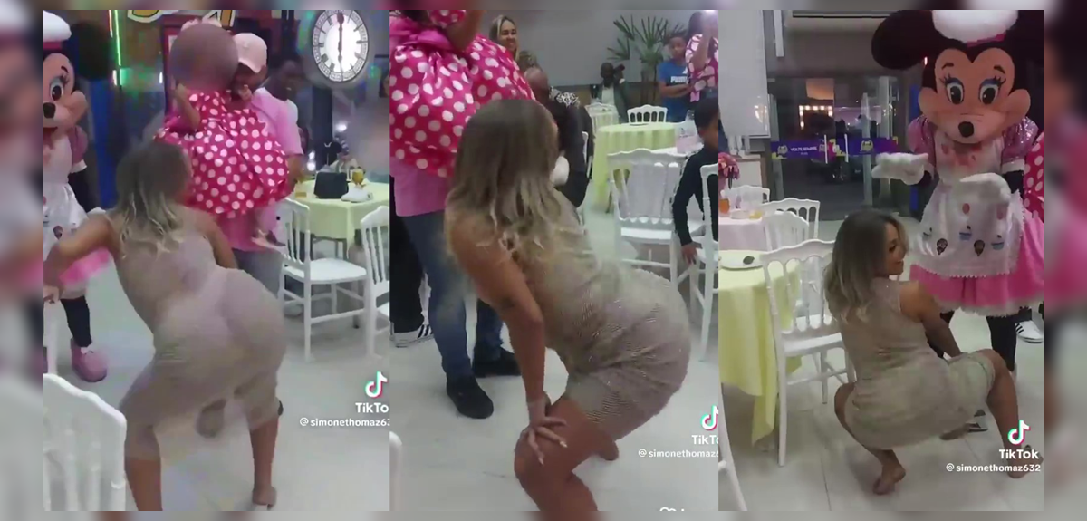 Critican a mujer que arruinó cumpleaños de su hija con atrevido baile frente a compañeros de jardín