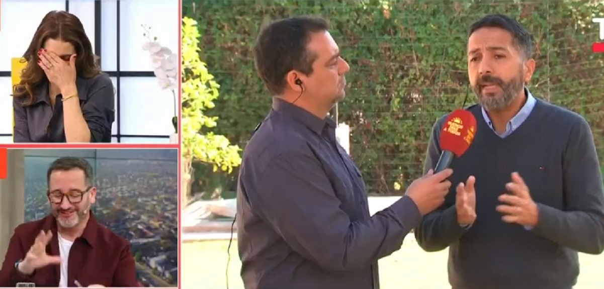 María Luisa Godoy y Eduardo Fuentes sufrieron ataque de risa en inoportuno momento: 