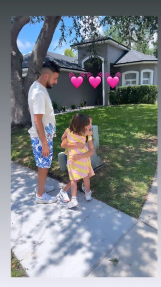 Mauricio Isla mostró tierno reencuentro con su hija Martina en EEUU