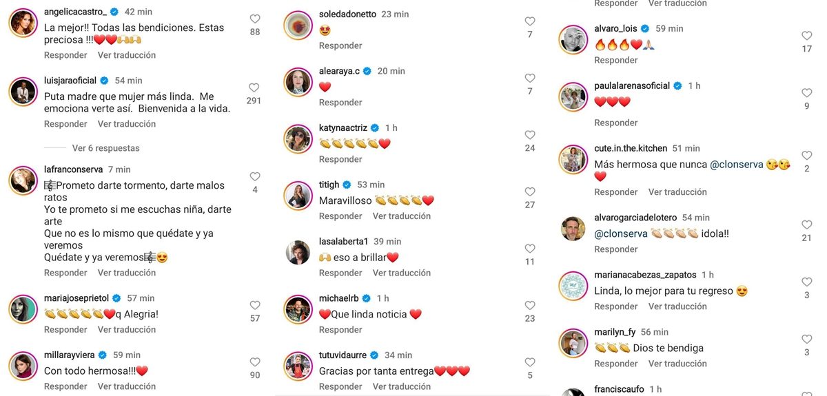 De Felipe Vidal a Sole Onetto: famosos celebran anuncio de Claudia Conserva sobre su retorno a la TV