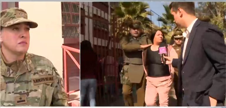 Mujer fue detenida tras intentar quitarle el fusil a un militar en local de votación de Puente Alto