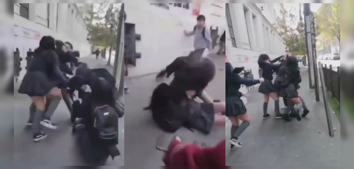 Estudiantes del Liceo de niñas de Concepción protagonizaron brutal riña: testigos viralizaron pelea