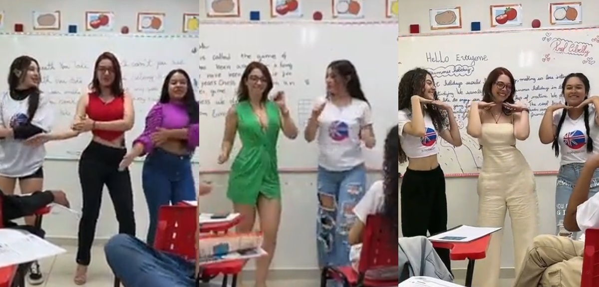Profesora brasileña que la rompe con videos bailando con sus alumnos fue despedida de colegio