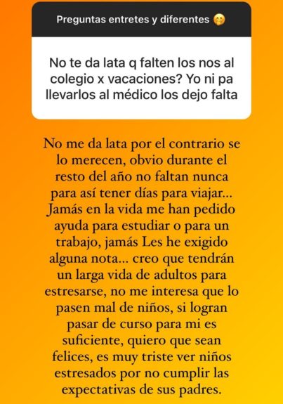 Coté López respondió usuario de Instagram