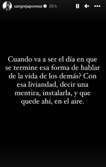 China Suárez se indignó tras ser vinculada con hombre de 60 años: “Dejen en paz a la gente”