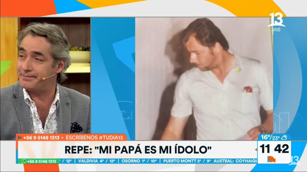 José Luis Repenning hablando de su padre