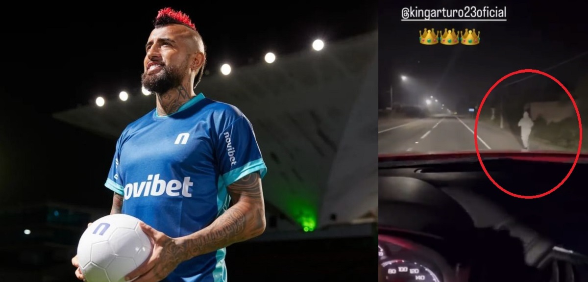 Captan improvisado entrenamiento de Arturo Vidal en medio de bajas temperaturas: 