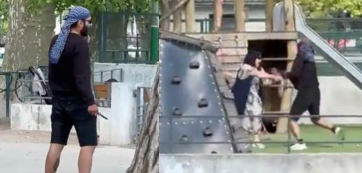 Conmoción en Francia: video captó momento del brutal ataque con cuchillo que dejó a 4 niños heridos