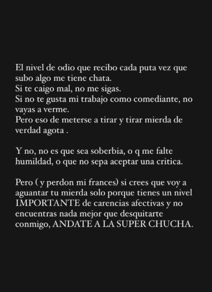 Belén Mora subió descargo por odio en redes y expuso a usuaria: "Lo único que hace es tirar mierda"