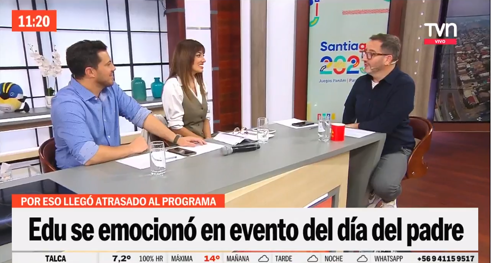 Eduardo Fuentes explicó motivo de su 'atraso' en el BDAT lanzando reflexión sobre el Día del Padre