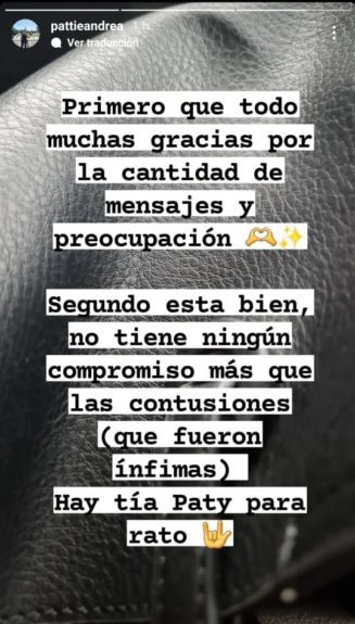 Hija de Patricia Maldonado y alentador mensaje tras accidente de su madre.