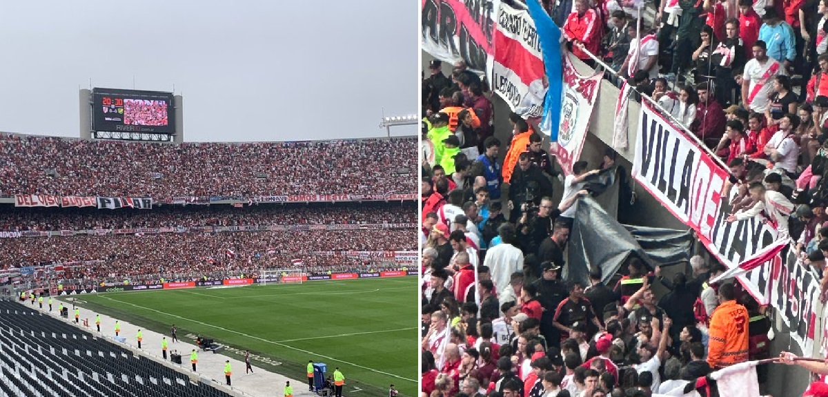 Partido entre River y Defensa suspendido por tragedia: hincha falleció al caer de la tribuna