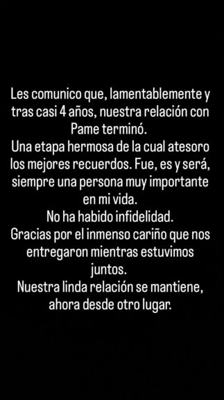 Jean-Philippe Cretton confirma quiebre con Pamela Díaz: "Los mejores recuerdos"