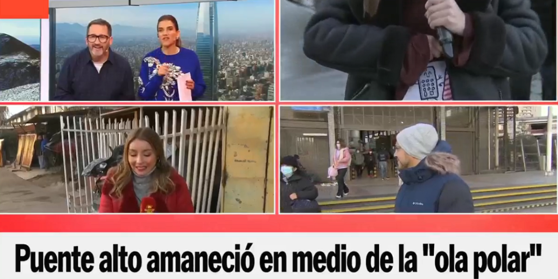 Notera del BDAT sacó risas con especial forma para capear ola de frío en Santiago: "