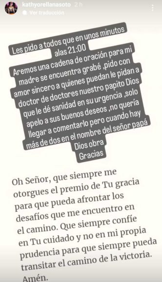 Katherine Orellana salud madre