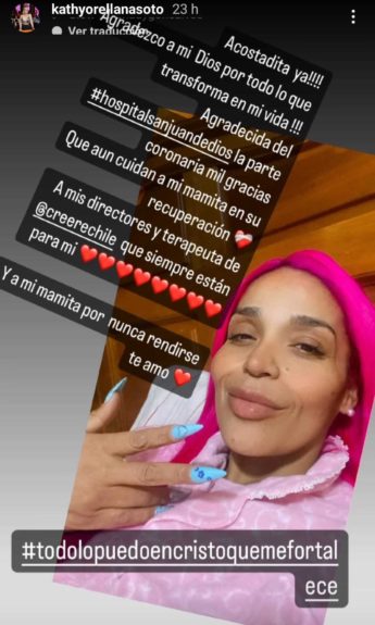 Katherine Orellana actualizó salud madre