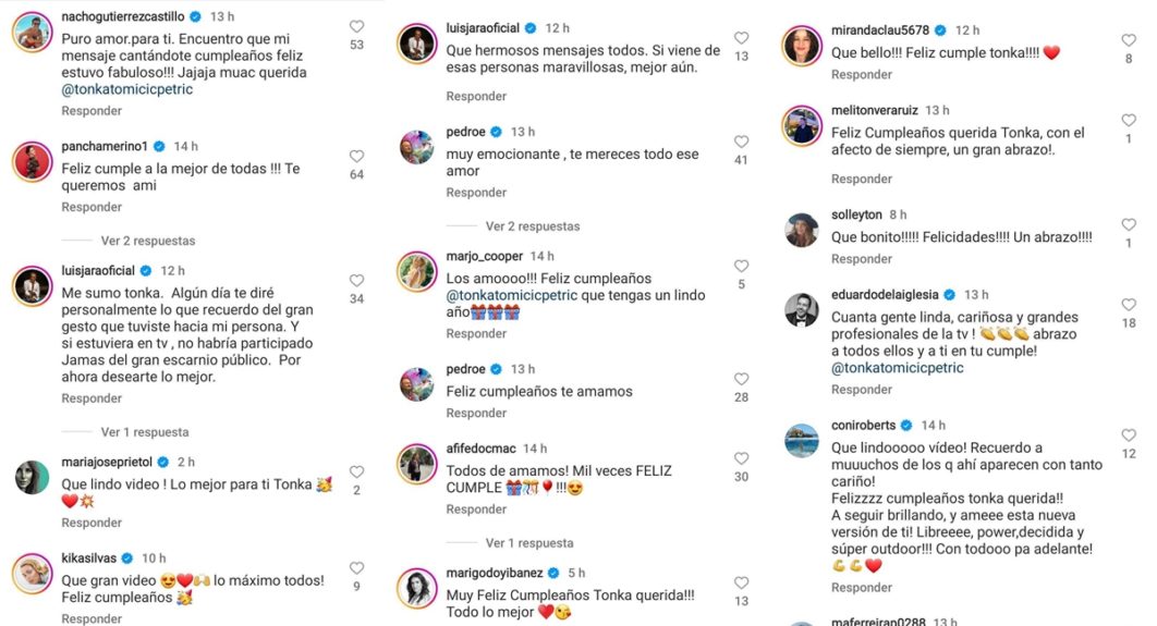 De Luis Jara a Carmen Gloria Arroyo: famosos saludan a Tonka Tomicic por su cumpleaños