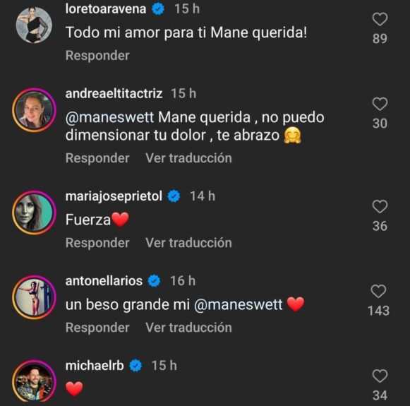 Mane Swett recibió mensajes por distancia con su hijo