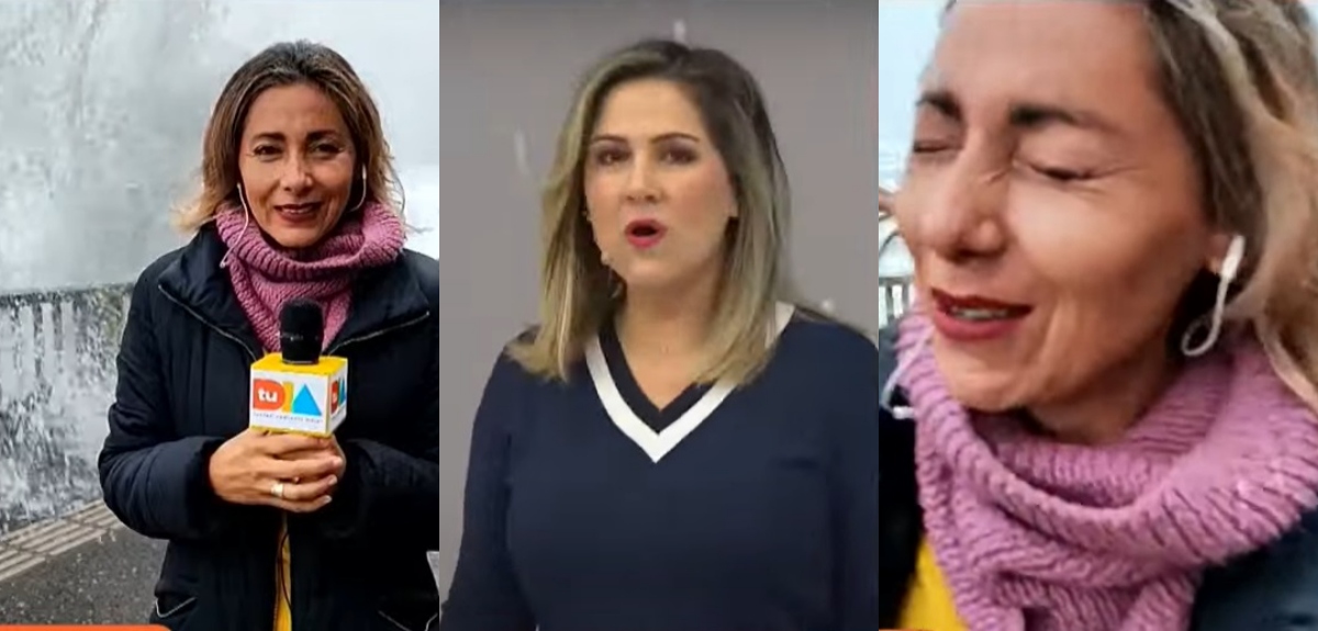 Periodista fue nuevamente víctima de marejada durante despacho de Tu Día: 