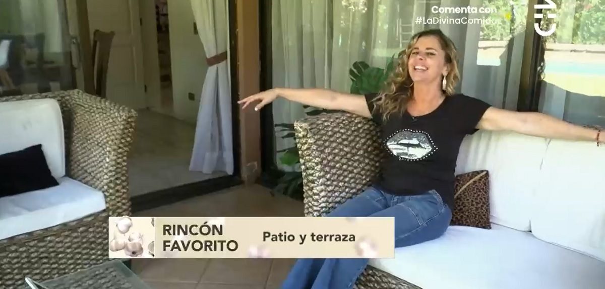 Titi García-Huidobro mostró patio y terraza de su casa