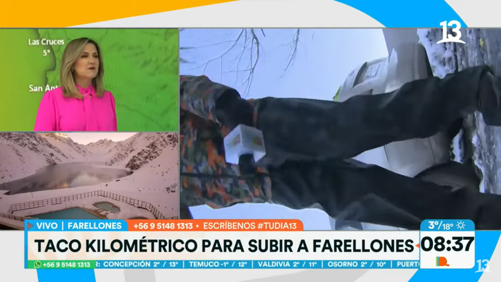 Camarógrafo sufrió caída durante despacho