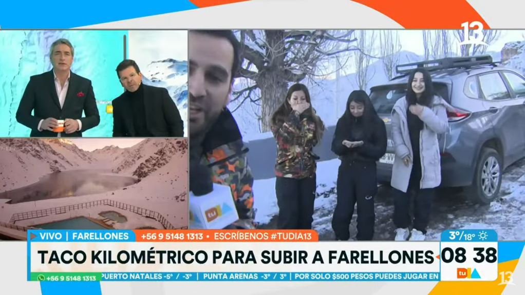 Camarógrafo sufrió caída durante despacho