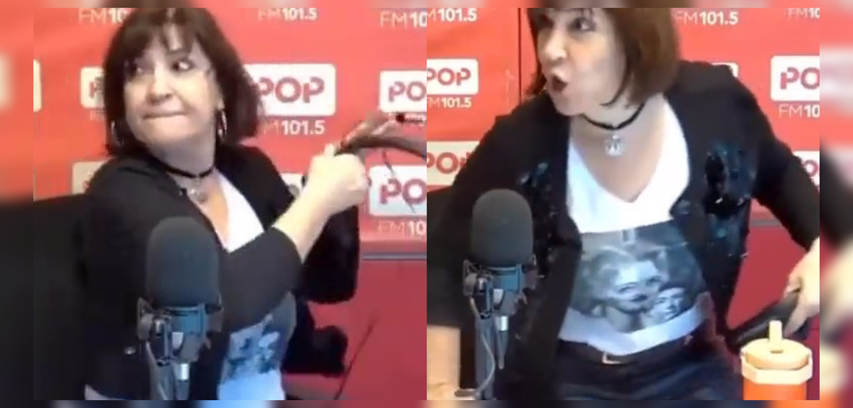 Locutora protagonizó minuto de furia y estalló en pleno programa: “Los odio”