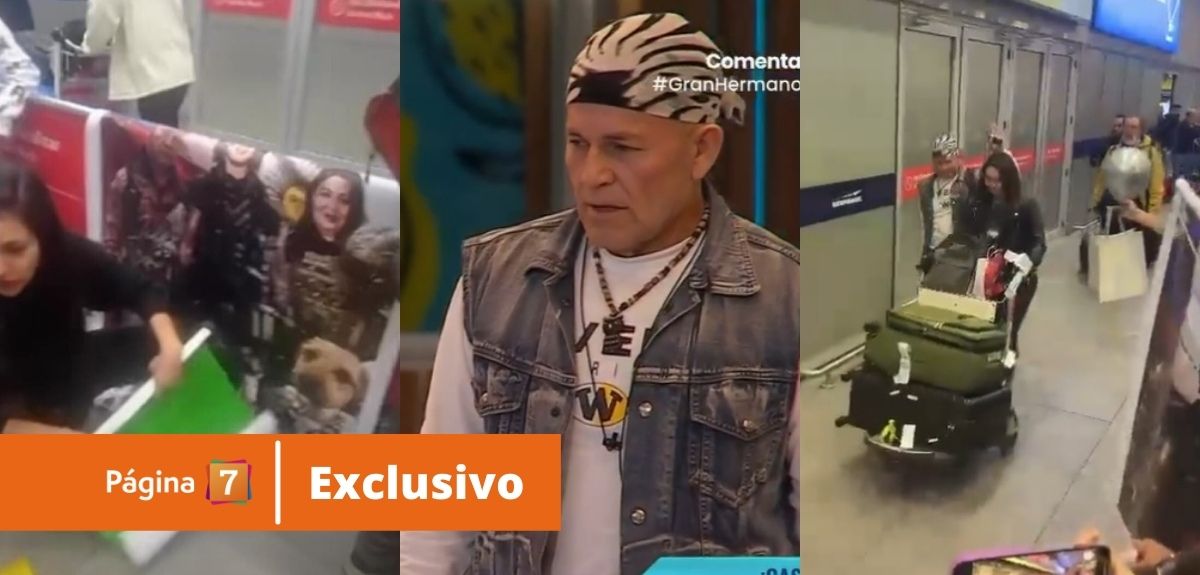 Con pendón y carteles: así se organizó la bienvenida de Francisco tras su salida de Gran Hermano