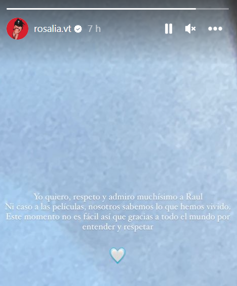 Mensaje de Rosalía