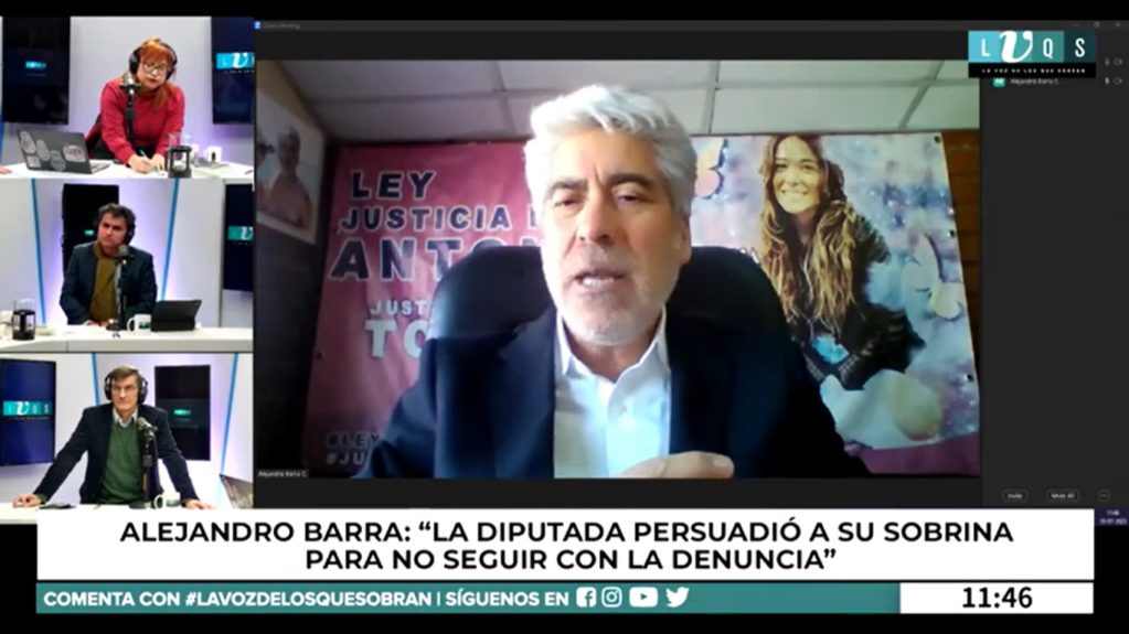 Padre de Antonia Barra en La Voz de los que sobran