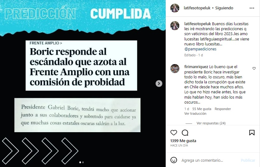 Predicción Latife Soto