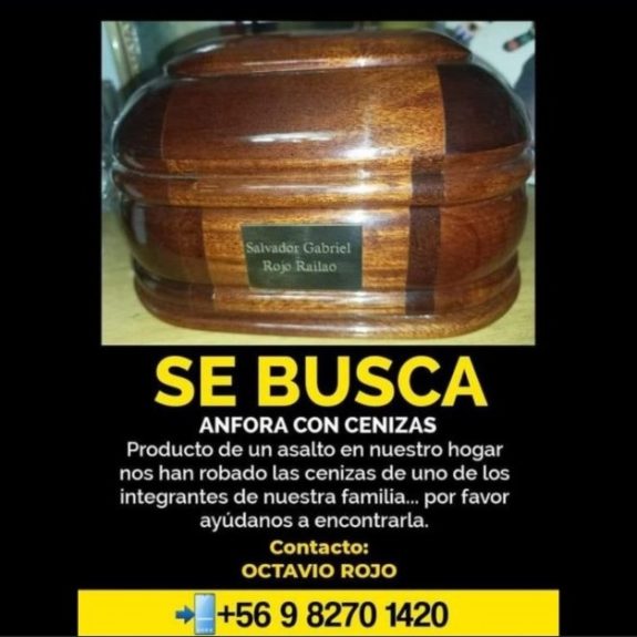 buscan cenizas de niños de 7 años robadas en Independencia