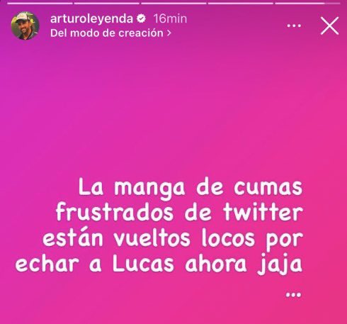 Arturo Longton se llena de críticas por comentario que luego borró tras eliminación en Gran hermano.
