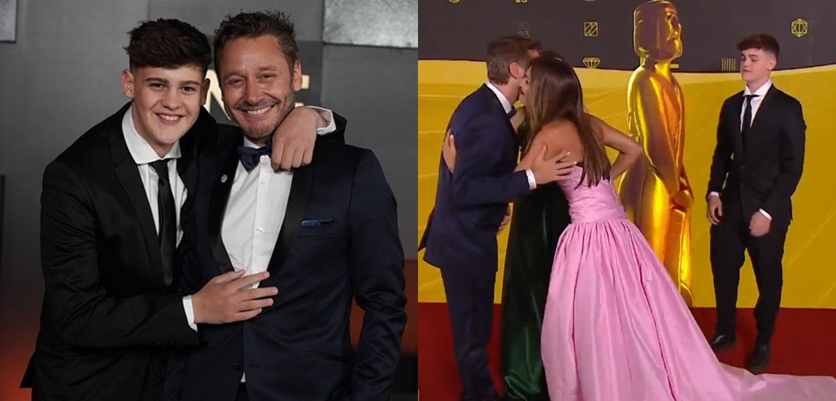 Benjamín Vicuña fue a los Martín Fierro 2023 con su hijo Bautista: vivió cómico momento con Pampita