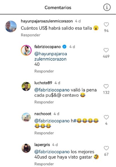 cuánto pagó Fabrizio Copano Checho Hirane Time Square