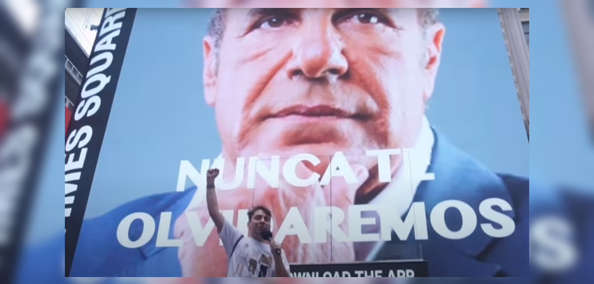 Fabrizio Copano revela cuánto pagó para proyectar imagen de Checho Hirane en el Times Square