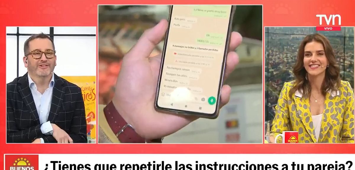 Echan al agua a Simón Oliveros en el matinal de TVN