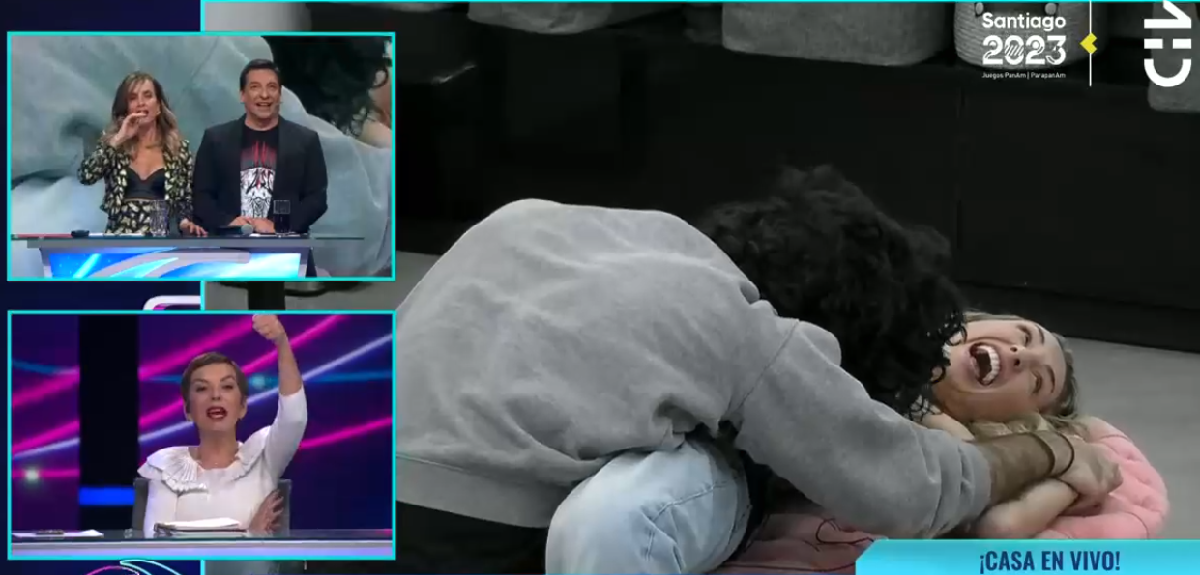 Apasionada escena en vivo de Fran y Lucas sorprendió a panel de Gran Hermano: 