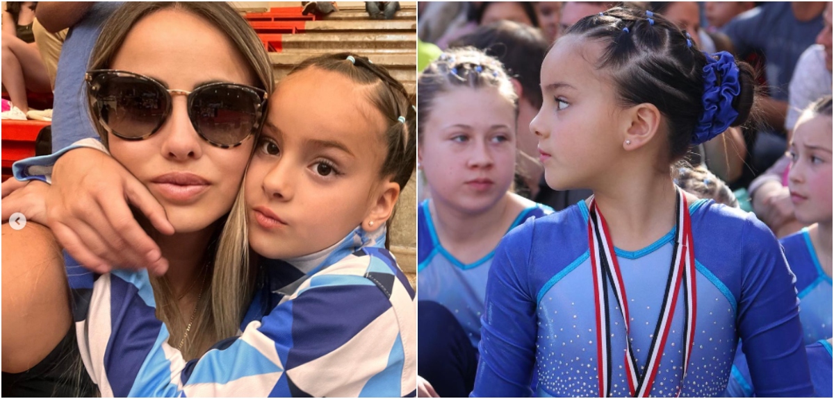 Paloma Aliaga presume el talento de su hija Abril en la gimnasia artística: 
