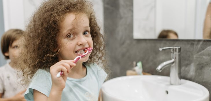 lavado dientes niños