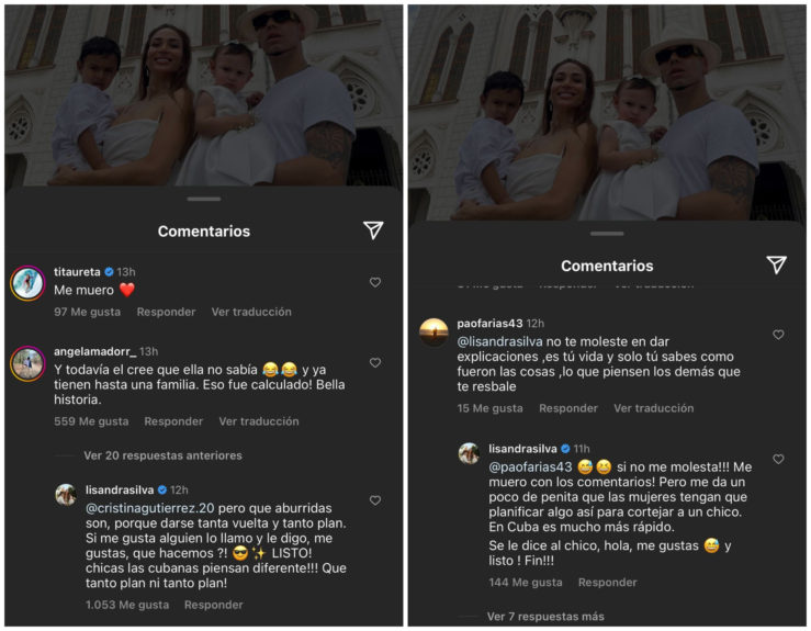 Lisandra Silva respondió comentario