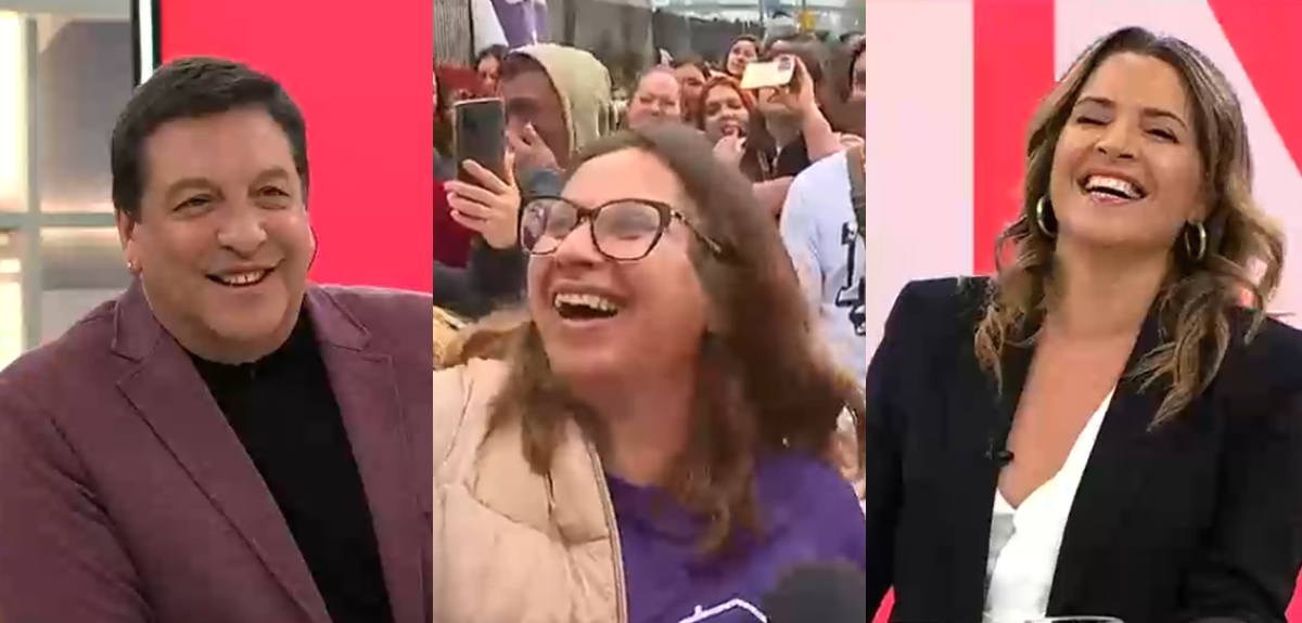 Manifestante sacó risas en matinal de CHV con coqueto comentario: 